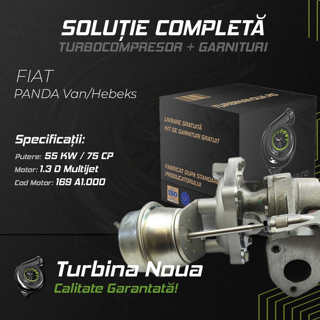 Turbina FIAT PANDA Van/Hebeks 1.3 D Multijet 55 KW / 75 CP Noua - Image 2