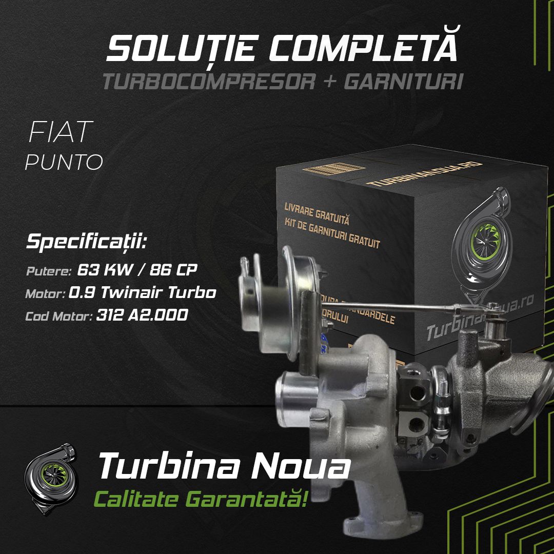 Turbina FIAT PUNTO 0.9 Twinair Turbo 63 KW / 86 CP Noua - Image 2
