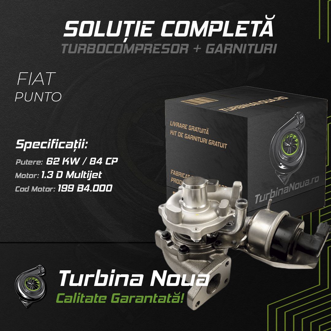 Turbina FIAT PUNTO 1.3 D Multijet 62 KW / 84 CP Noua - Image 2