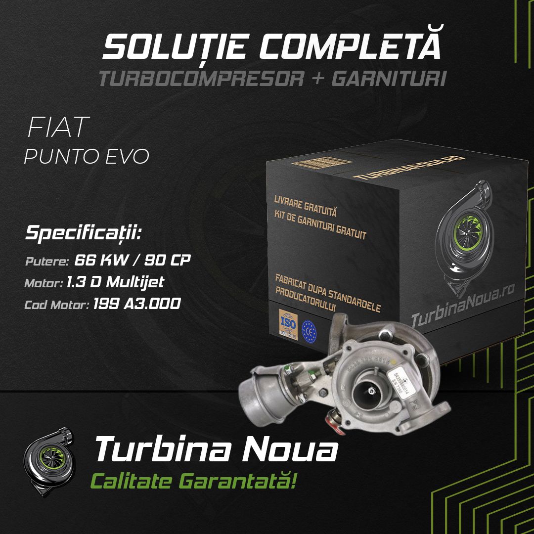 Turbina FIAT PUNTO EVO 1.3 D Multijet 66 KW / 90 CP Noua - Image 2