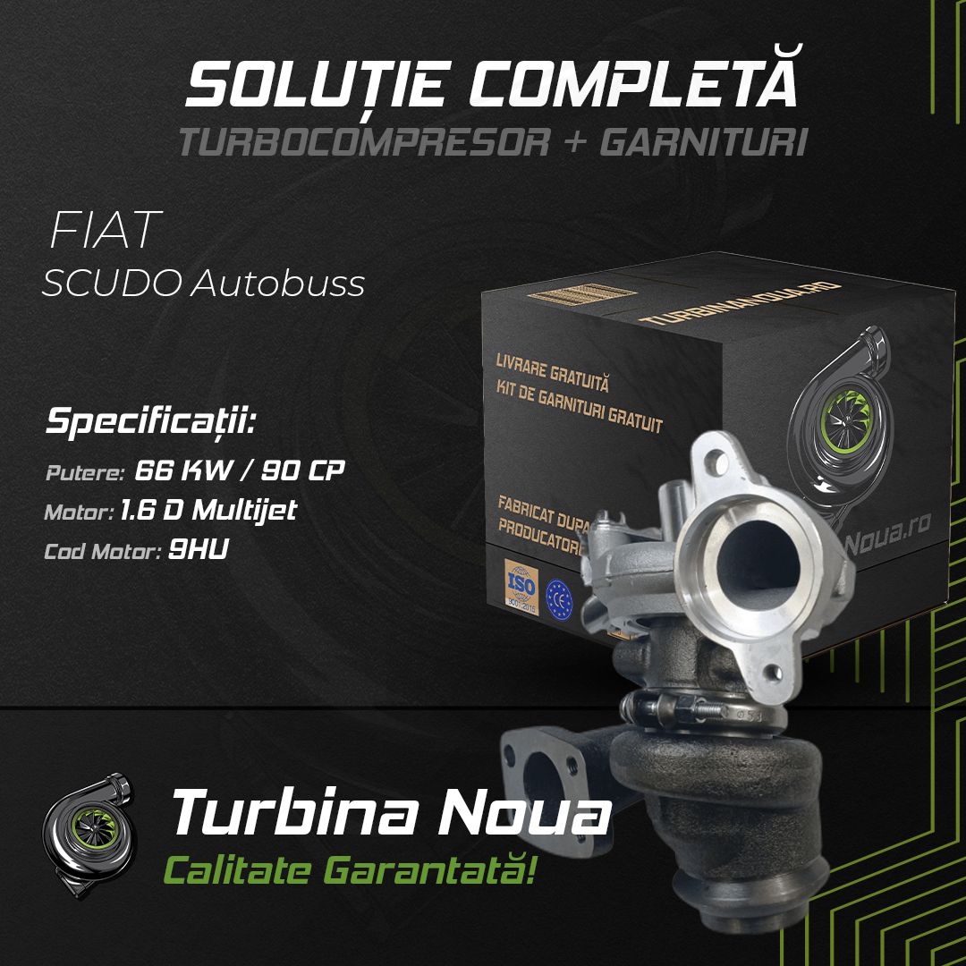 Turbina FIAT SCUDO Autobuss 1.6 D Multijet 66 KW / 90 CP Noua - Image 2