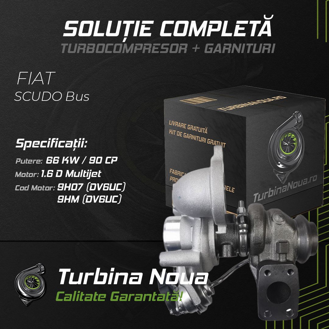 Turbina FIAT SCUDO Bus 1.6 D Multijet 66 KW / 90 CP Noua - Image 2