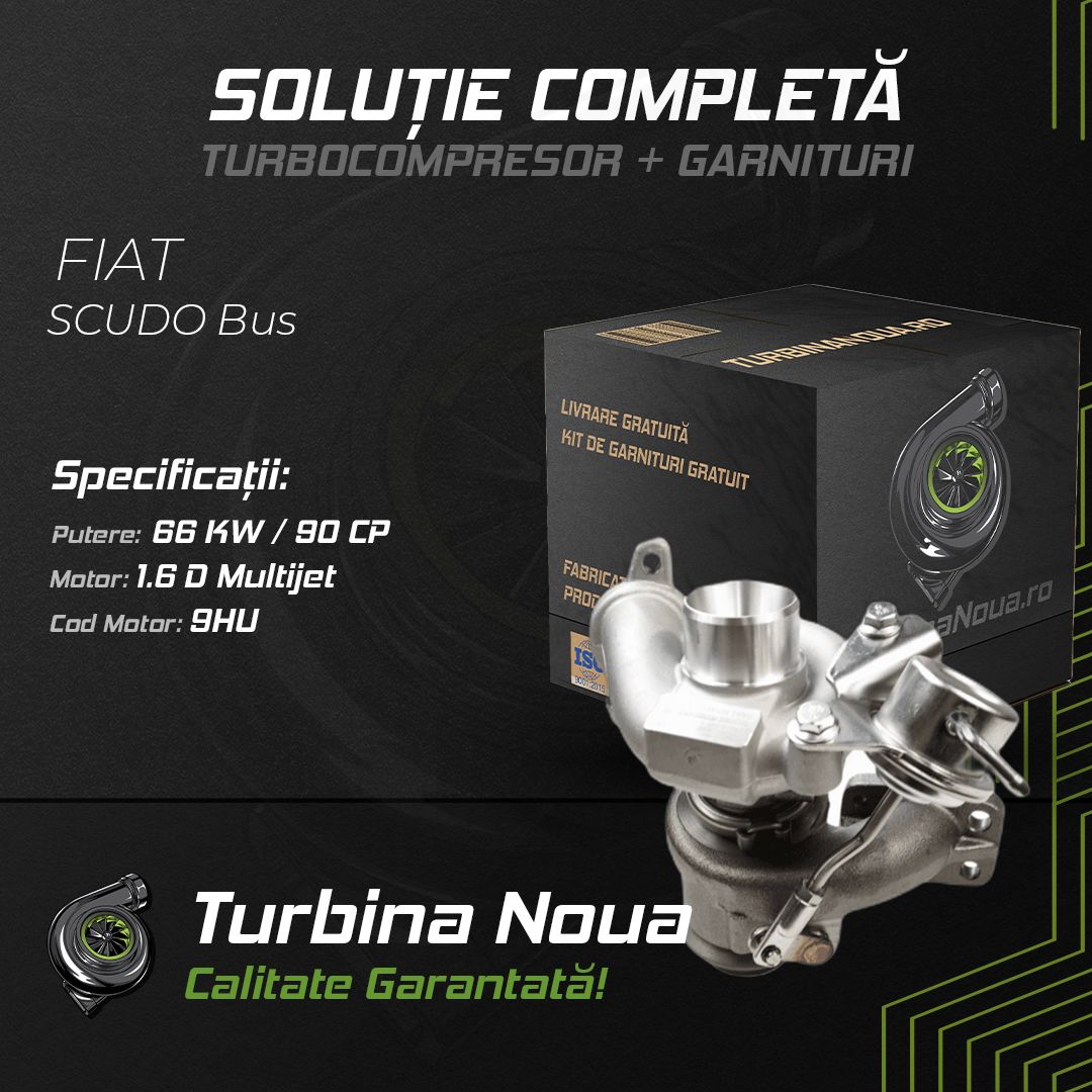 Turbina FIAT SCUDO Bus 1.6 D Multijet 66 KW / 90 CP Noua - Image 2