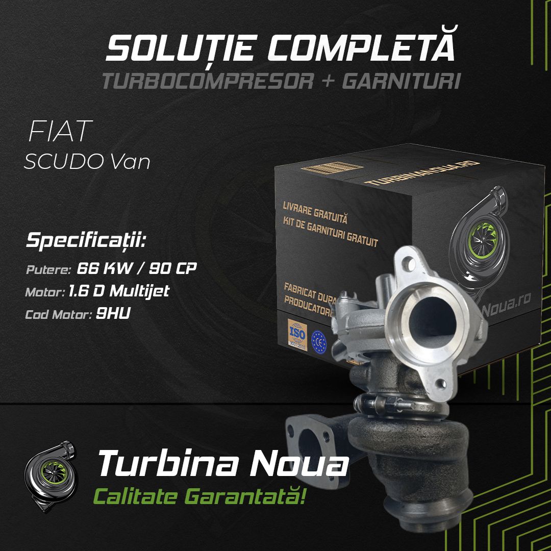 Turbina FIAT SCUDO Van 1.6 D Multijet 66 KW / 90 CP Noua - Image 2