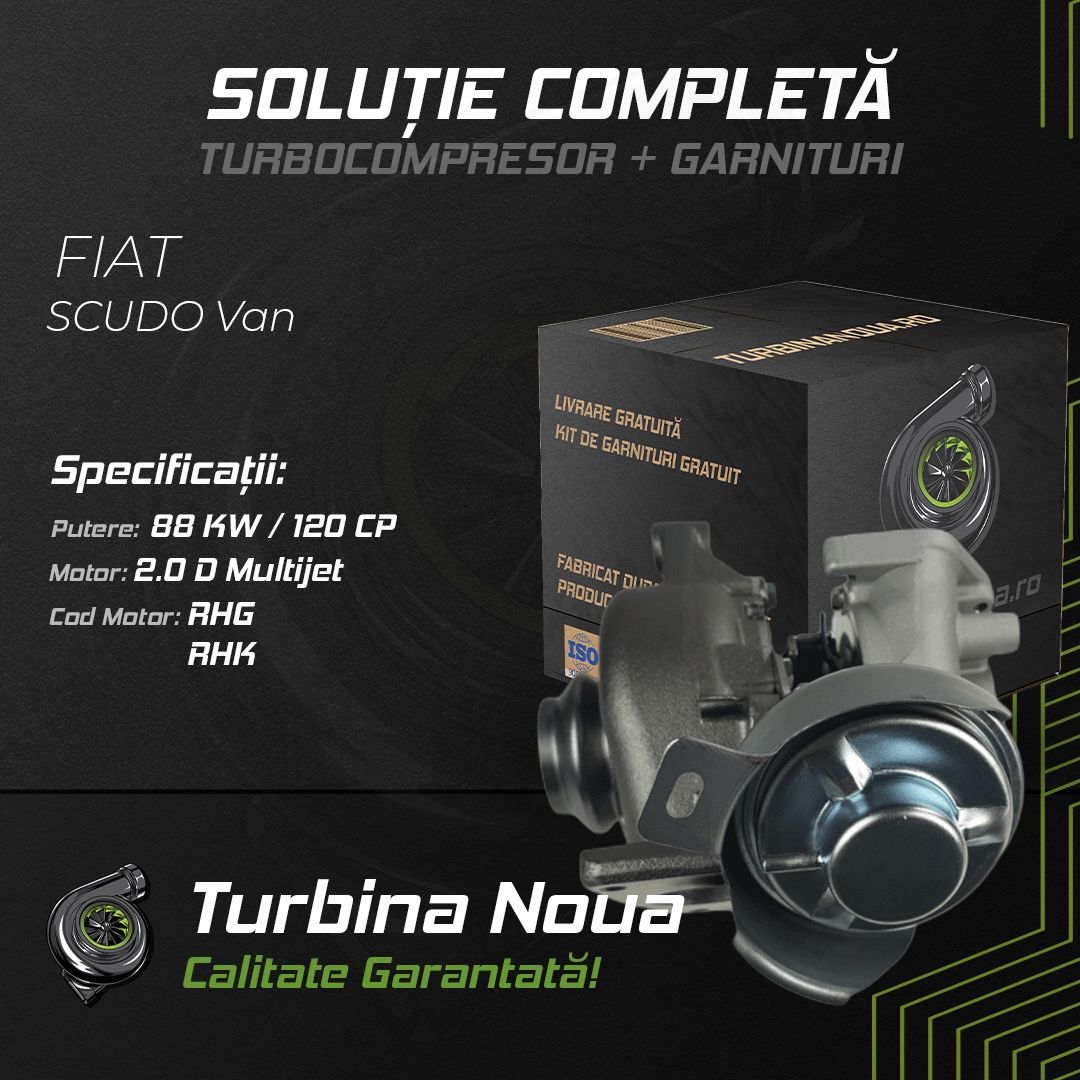 Turbina FIAT SCUDO Van 2.0 D Multijet 88 KW / 120 CP Noua - Image 2