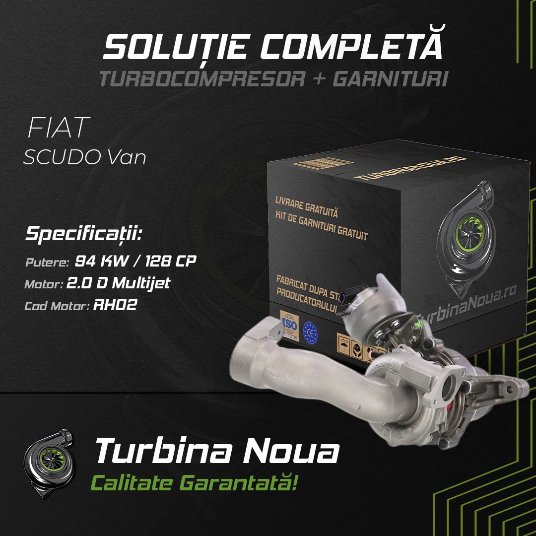 Turbina FIAT SCUDO Van 2.0 D Multijet 94 KW / 128 CP Noua - Image 2
