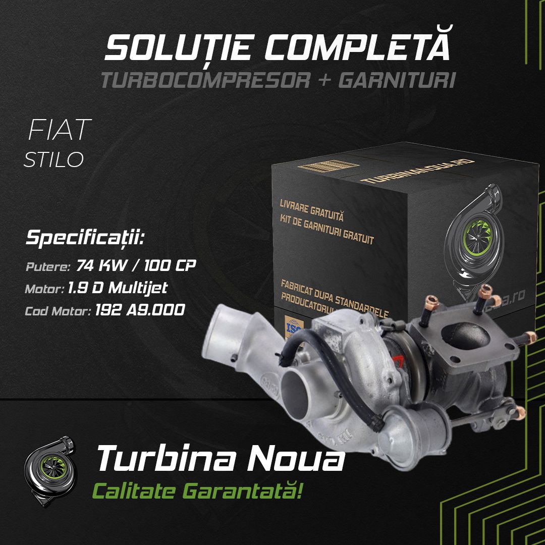 Turbina FIAT STILO 1.9 D Multijet 74 KW / 100 CP Noua - Image 2