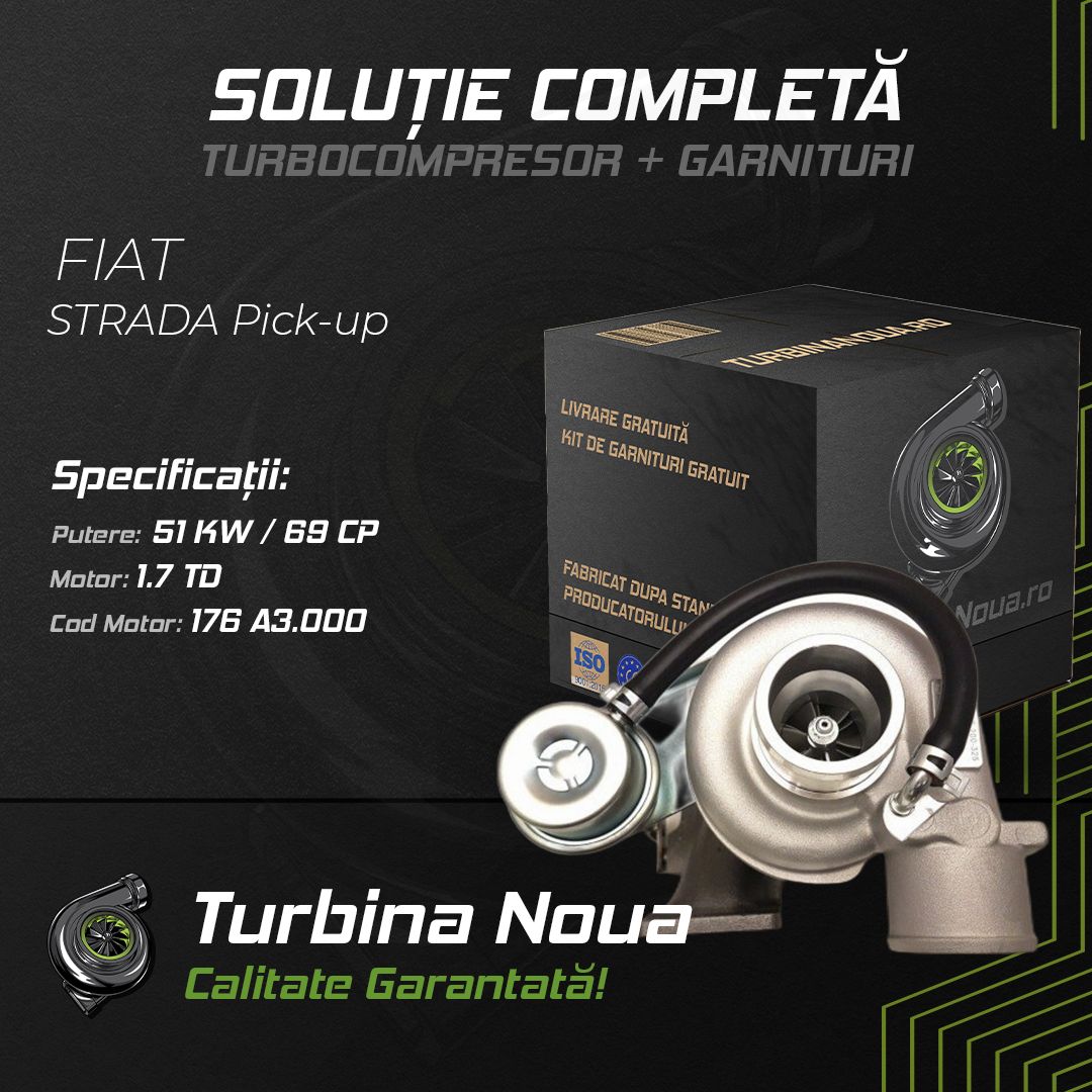 Turbina FIAT STRADA Pick-up 1.7 TD 51 KW / 69 CP Noua - Image 2