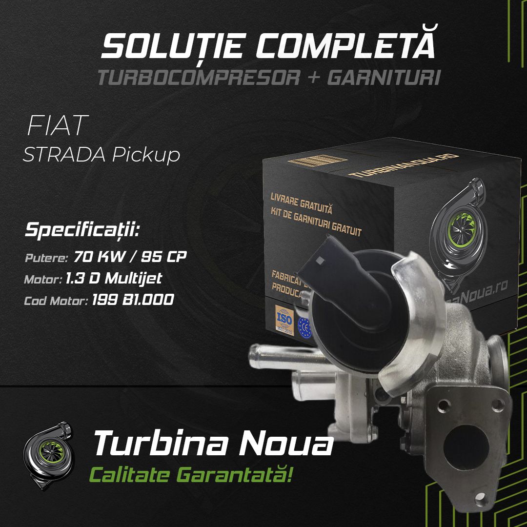 Turbina FIAT STRADA Pickup 1.3 D Multijet 70 KW / 95 CP Noua - Image 2