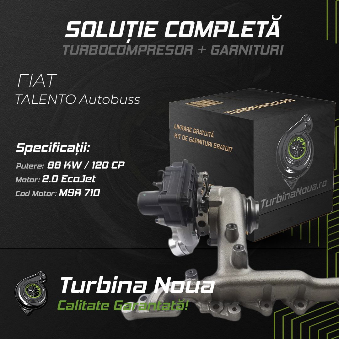 Turbina FIAT TALENTO Autobuss 2.0 EcoJet 88 KW / 120 CP Noua - Image 2
