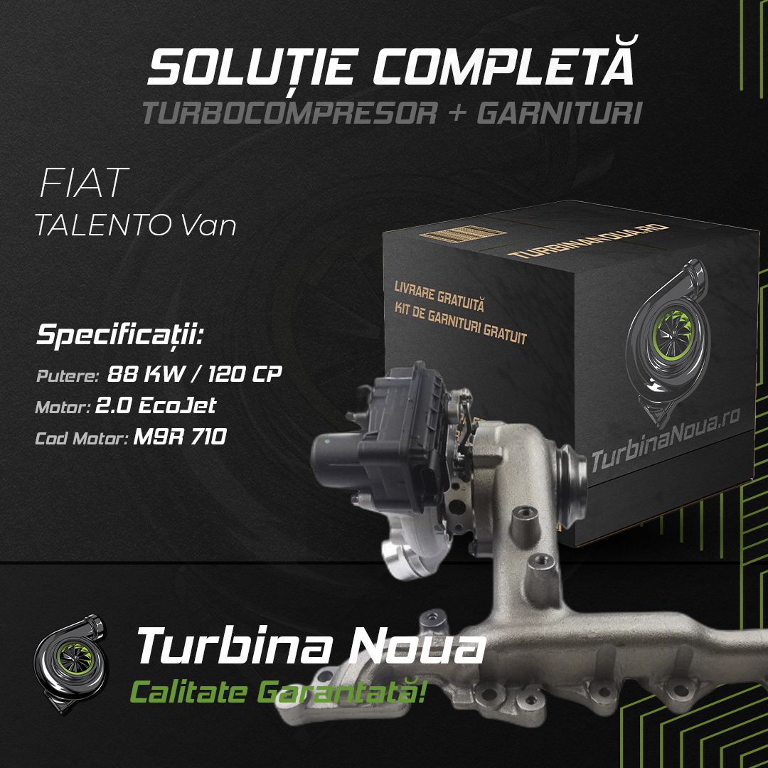 Turbina FIAT TALENTO Van 2.0 EcoJet 88 KW / 120 CP Noua - Image 2