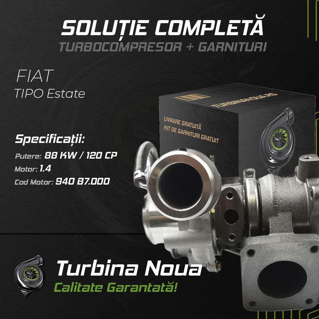 Turbina FIAT TIPO Estate 1.4 88 KW / 120 CP Noua - Image 2