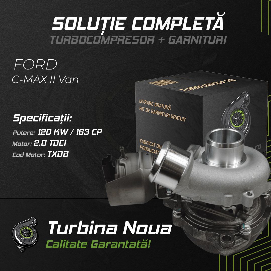 Turbina FORD C-MAX II Van 2.0 TDCi 120 KW / 163 CP Noua - Image 2