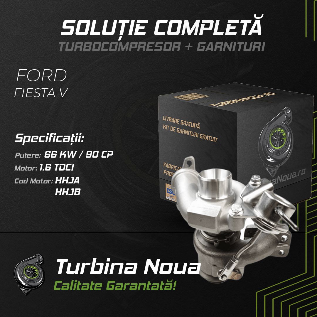 Turbina FORD FIESTA V 1.6 TDCi 66 KW / 90 CP Noua - Image 2