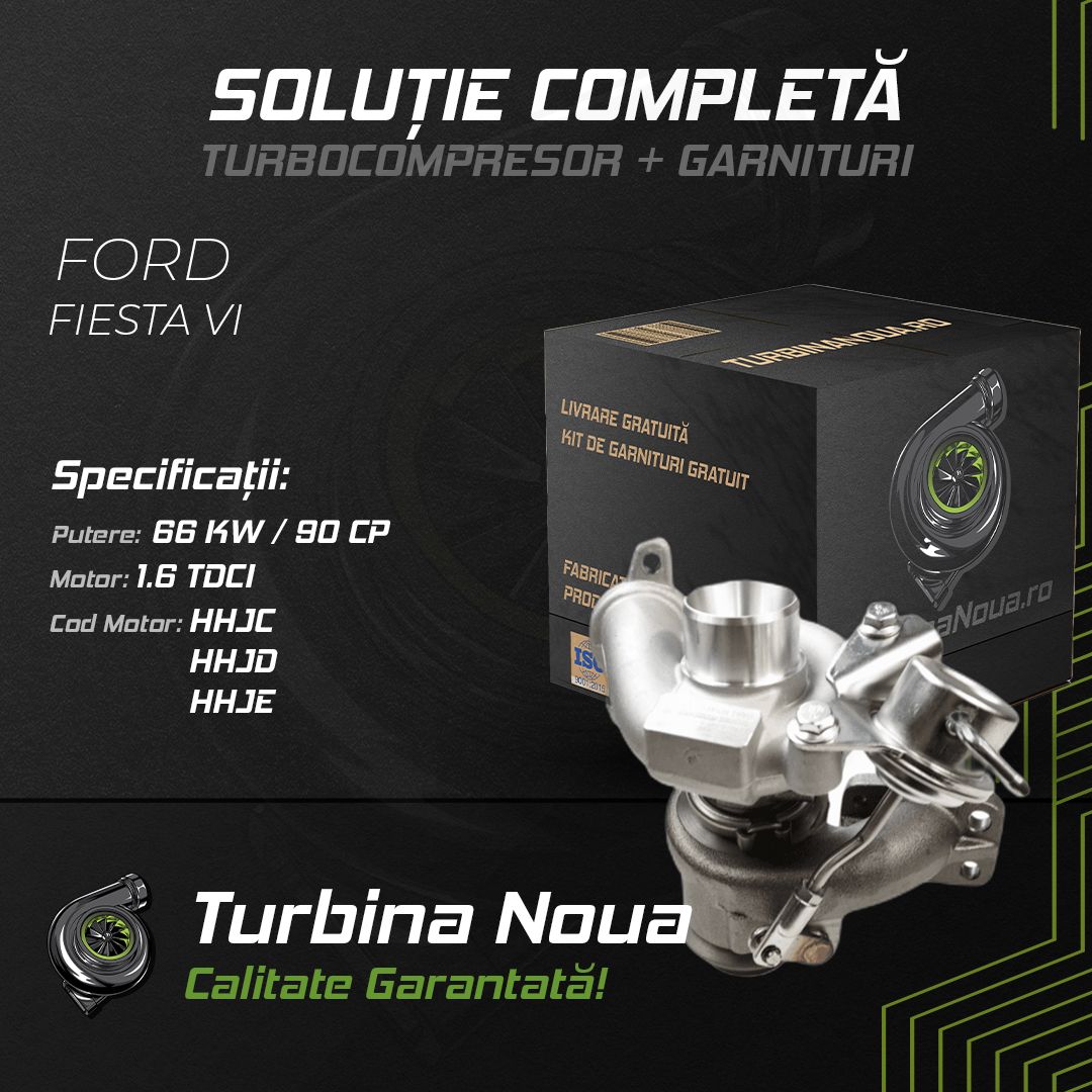 Turbina FORD FIESTA VI 1.6 TDCi 66 KW / 90 CP Noua - Image 2