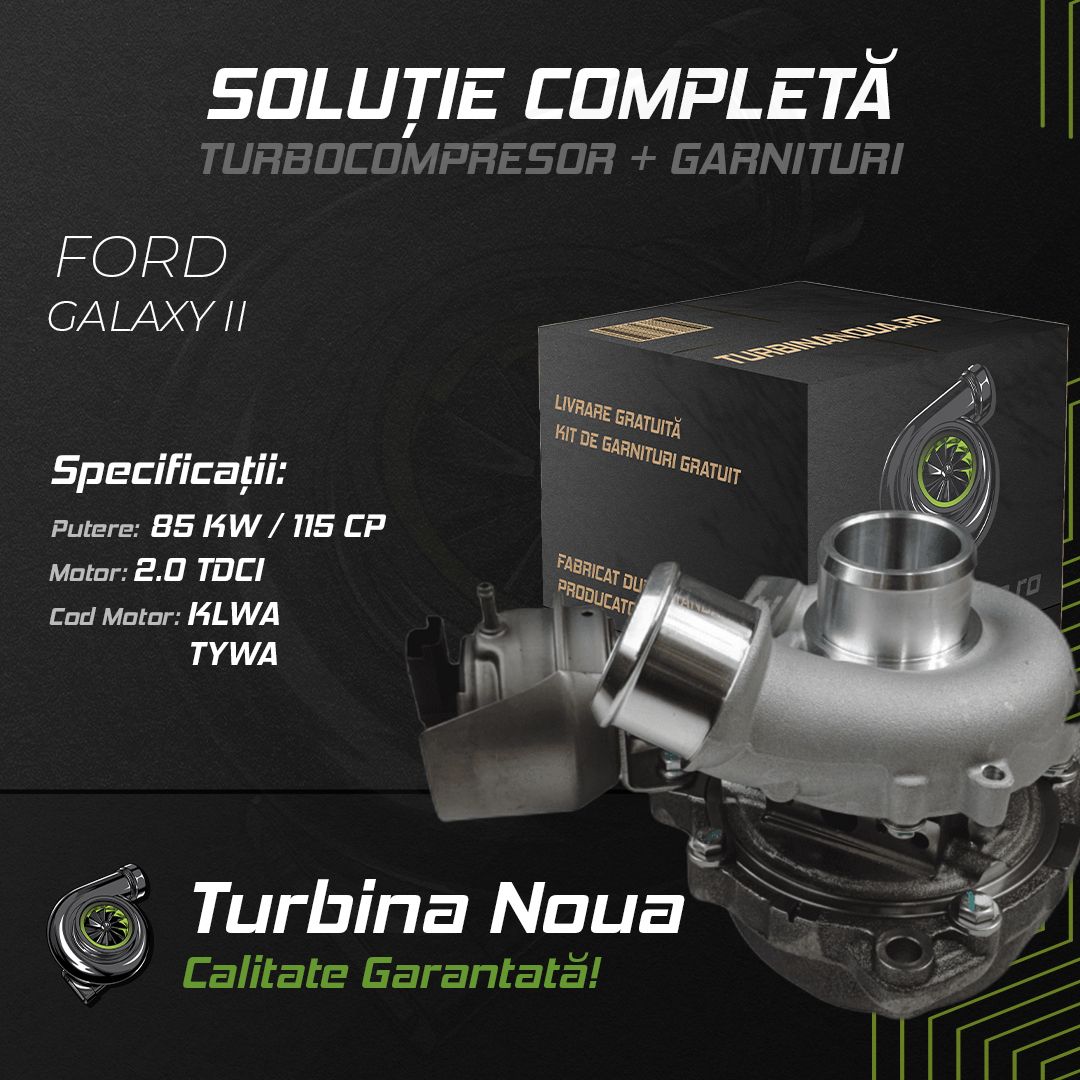 Turbina FORD GALAXY II 2.0 TDCi 85 KW / 115 CP Noua - Image 2
