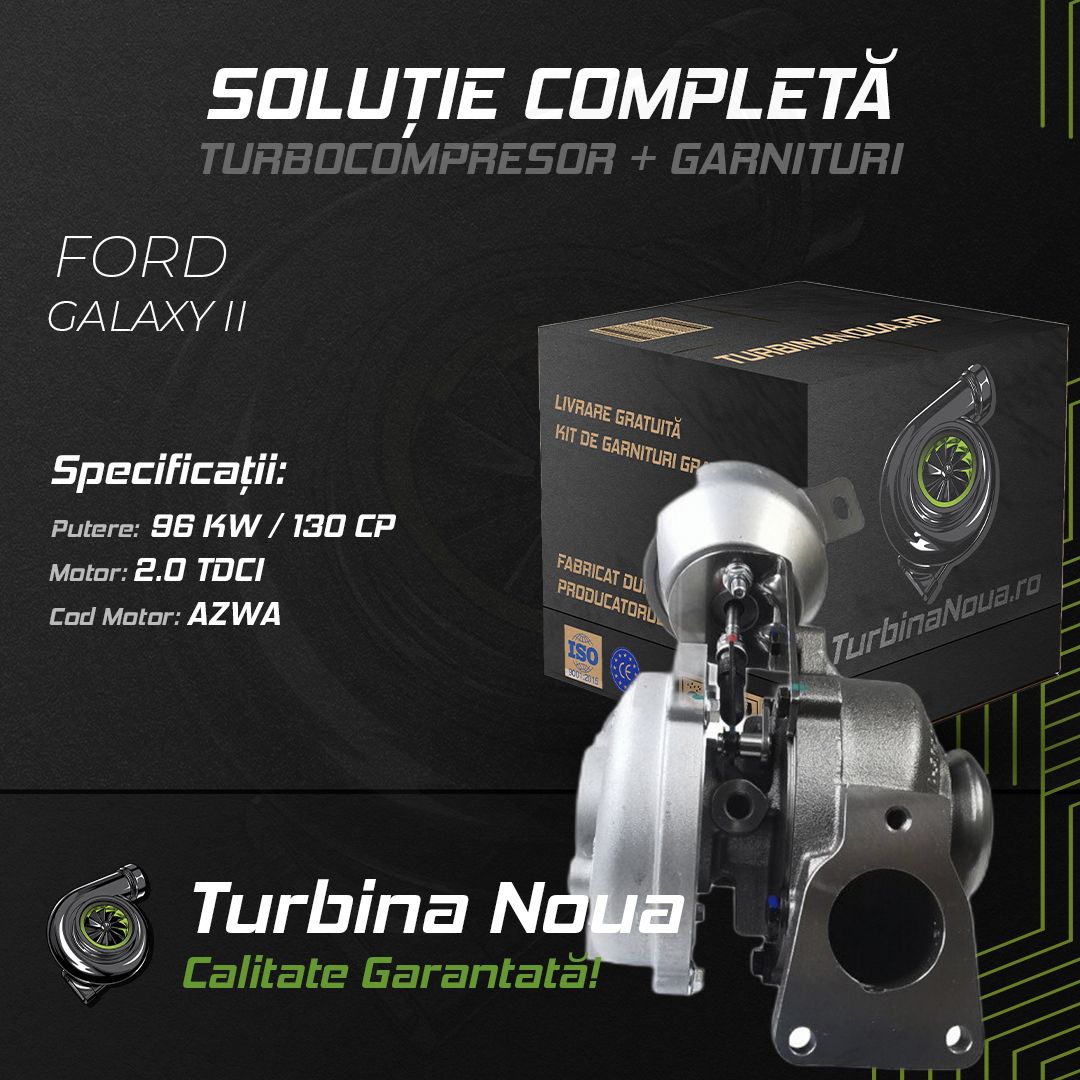Turbina FORD GALAXY II 2.0 TDCi 96 KW / 130 CP Noua - Image 2