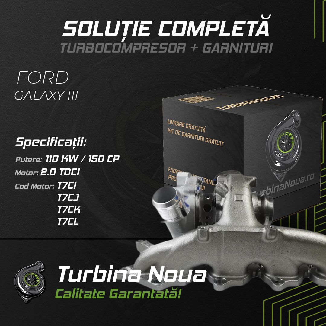 Turbina FORD GALAXY III 2.0 TDCi 110 KW / 150 CP Noua - Image 2