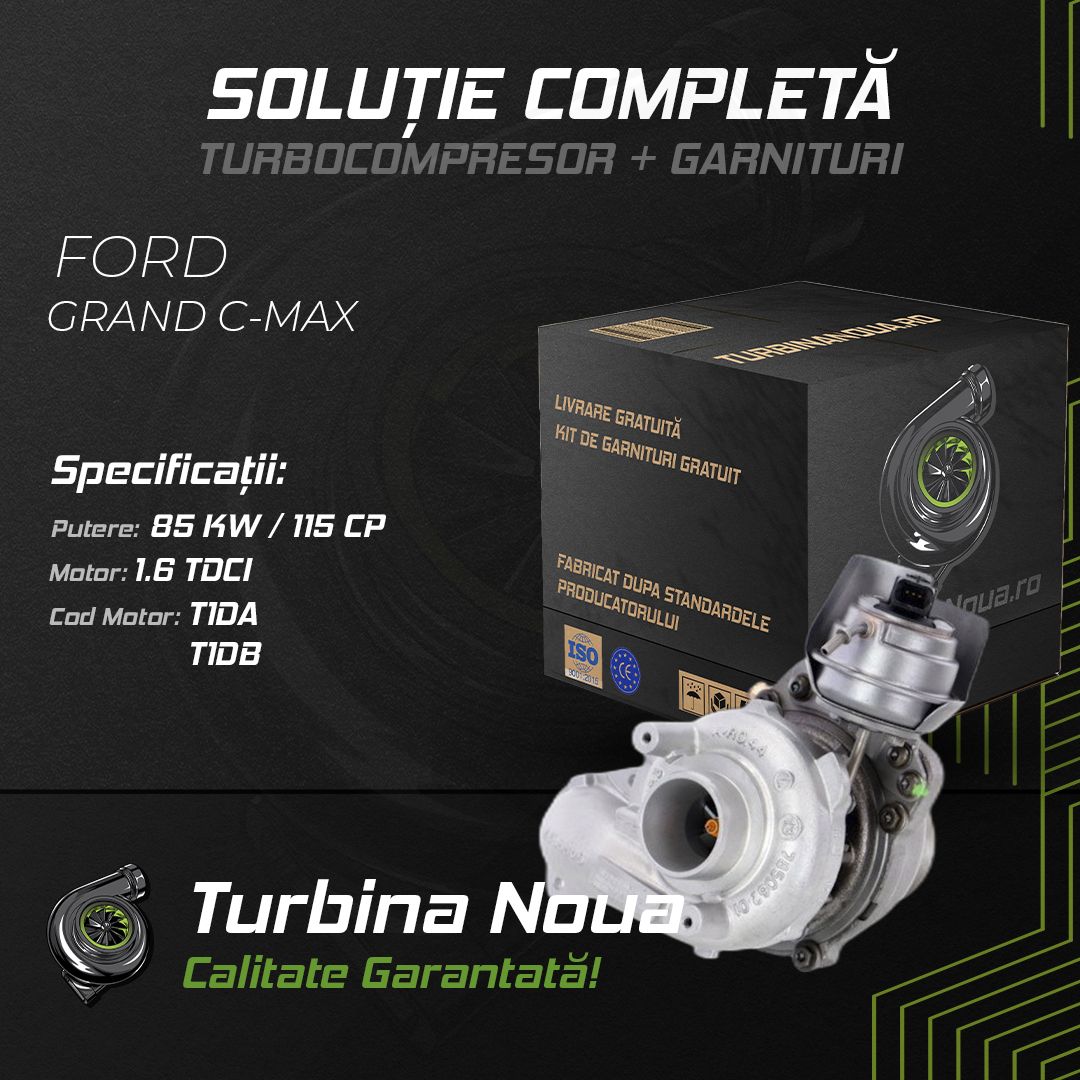 Turbina FORD GRAND C-MAX 1.6 TDCi 85 KW / 115 CP Noua - Image 2