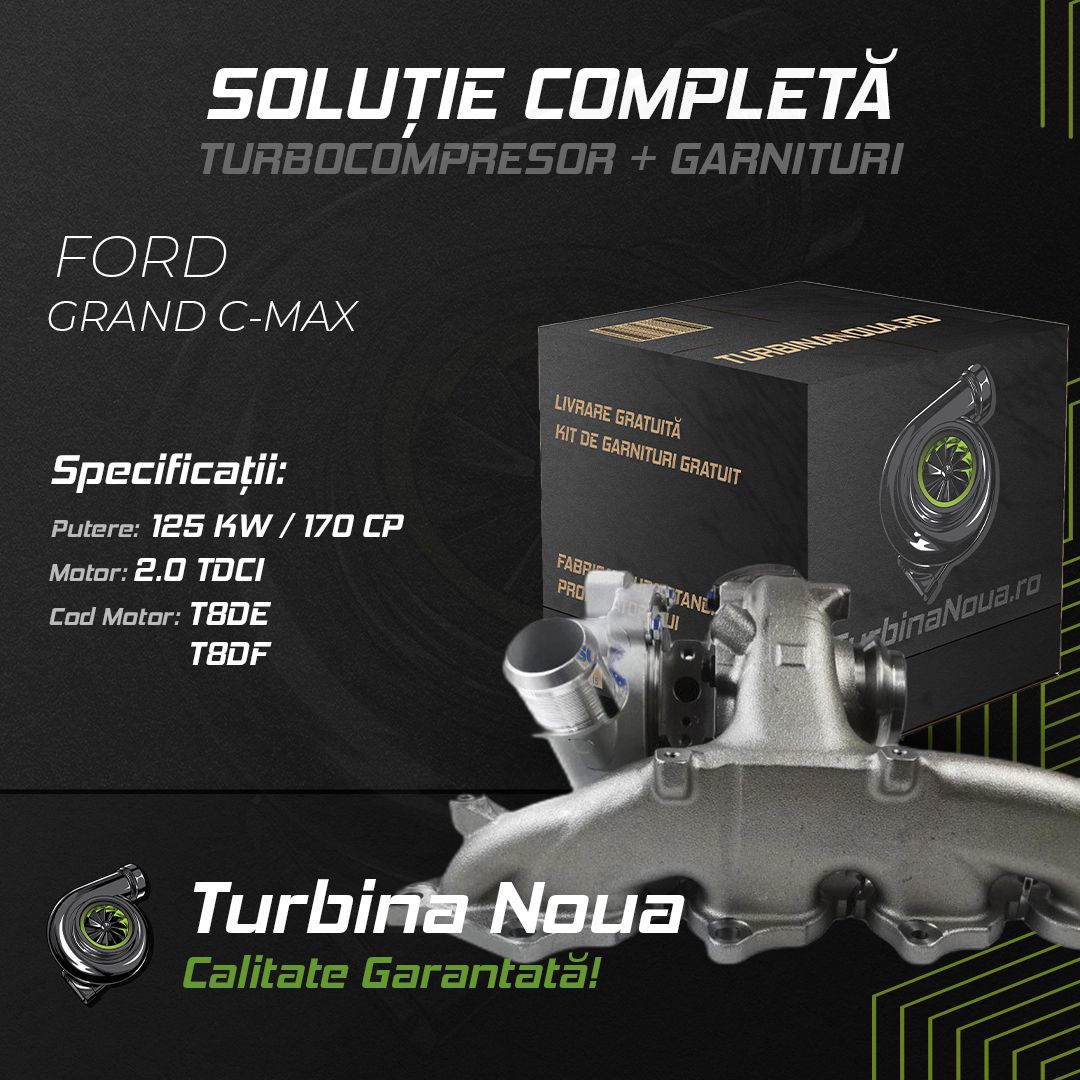 Turbina FORD GRAND C-MAX 2.0 TDCi 125 KW / 170 CP Noua - Image 2