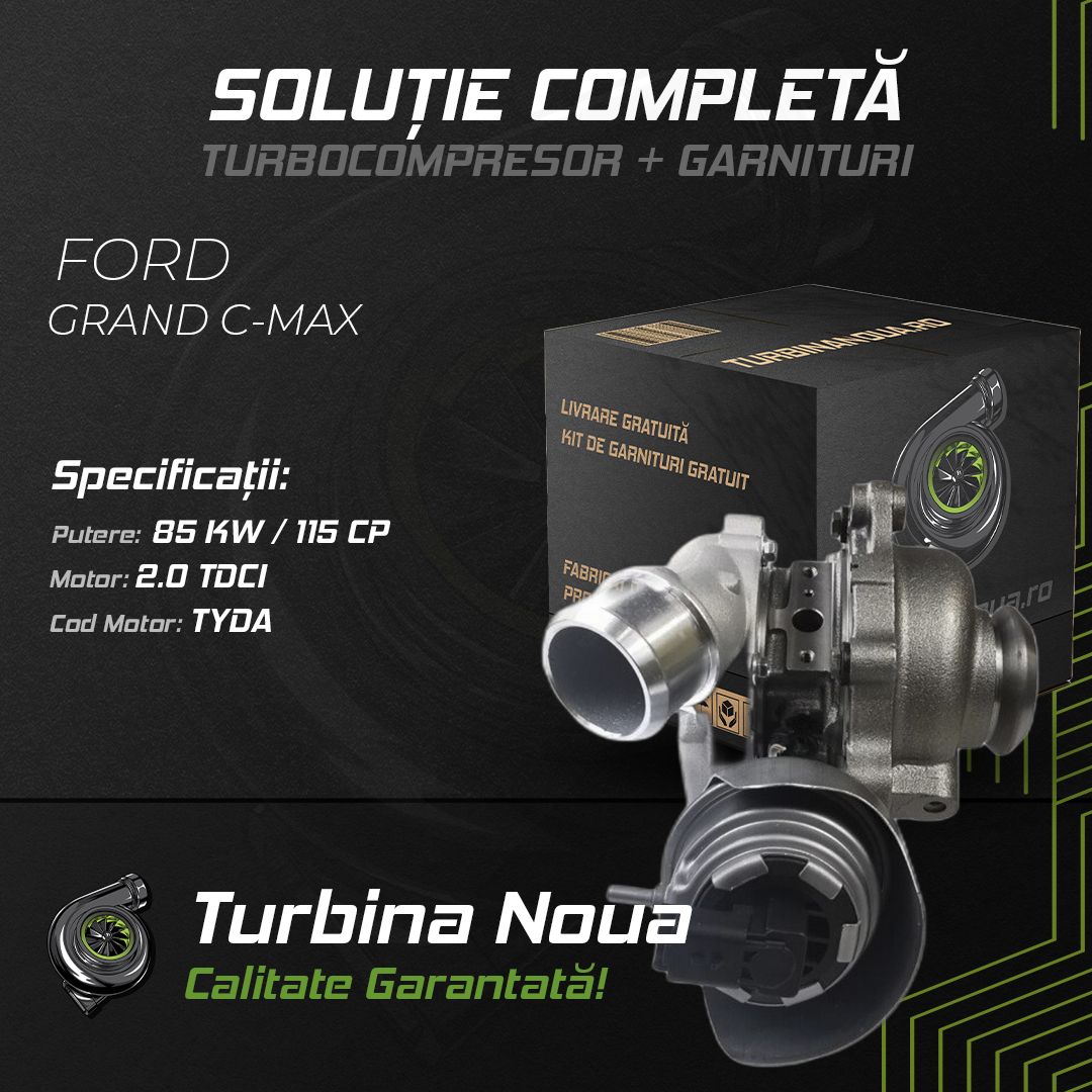 Turbina FORD GRAND C-MAX 2.0 TDCi 85 KW / 115 CP Noua - Image 2