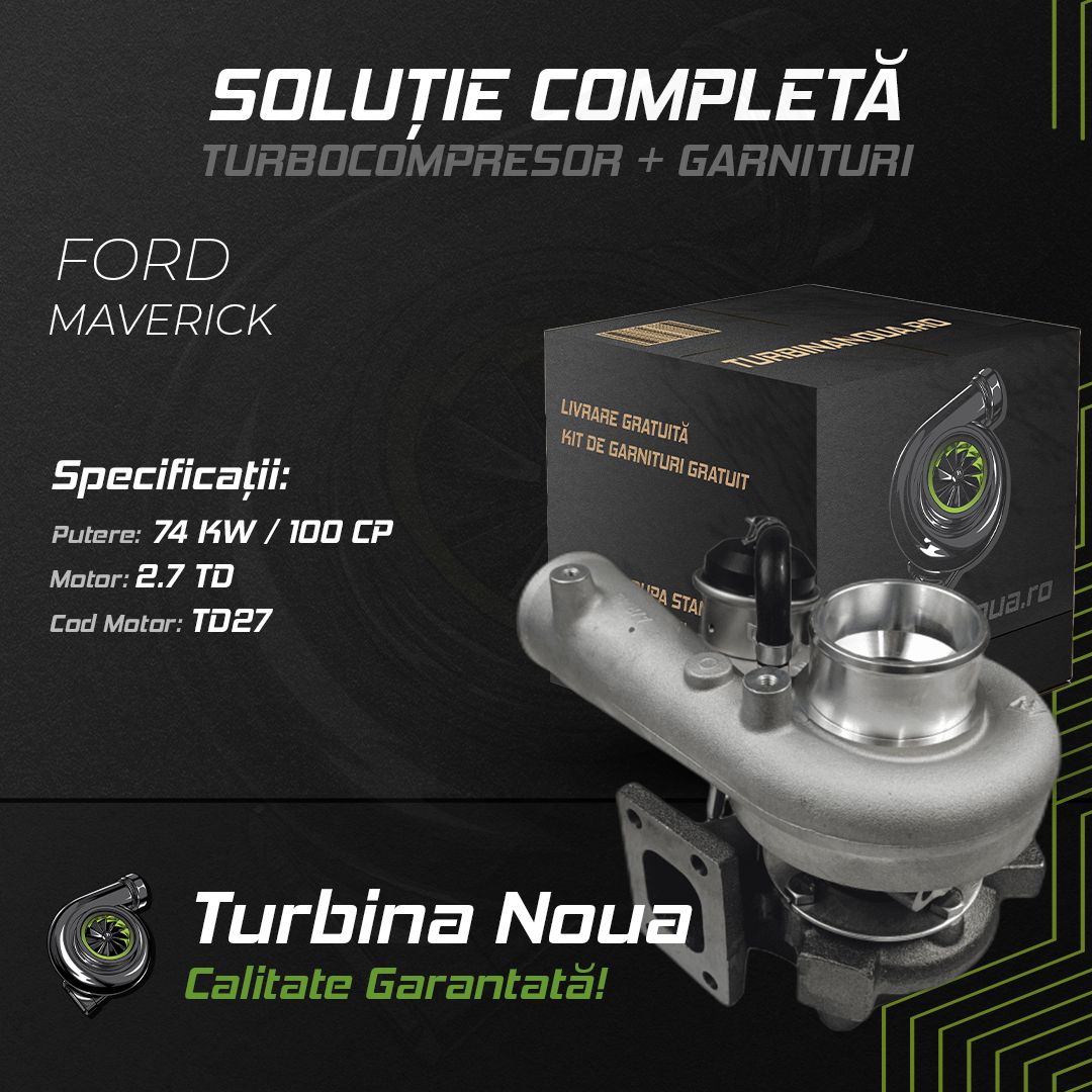 Turbina FORD MAVERICK 2.7 TD 74 KW / 100 CP Noua - Image 2