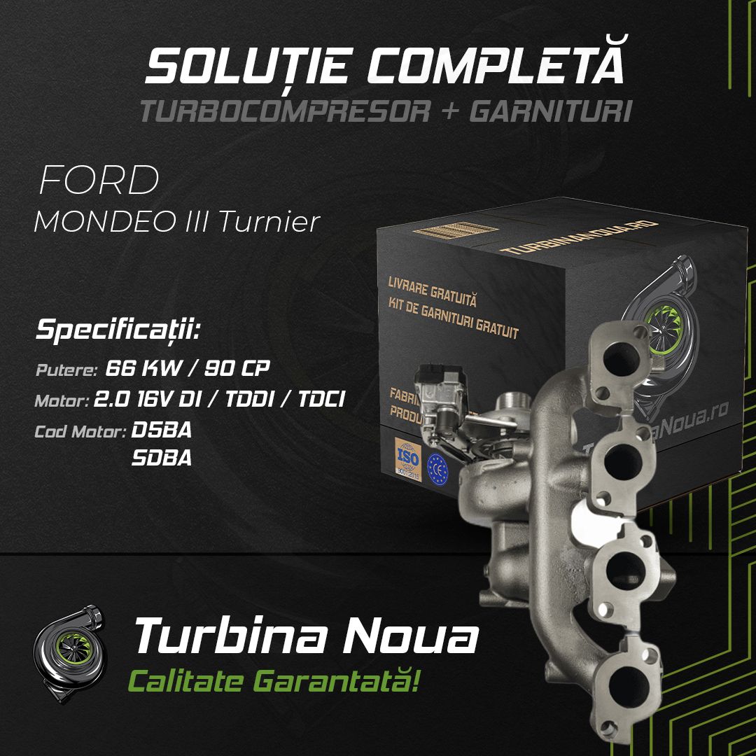 Turbina FORD MONDEO III Turnier 2.0 16V DI / TDDi / TDCi 66 KW / 90 CP Noua - Image 2