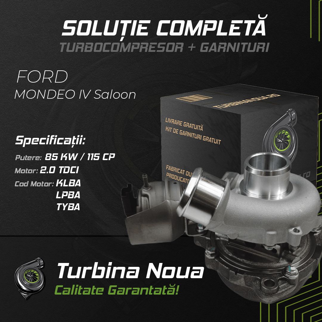 Turbina FORD MONDEO IV Saloon 2.0 TDCi 85 KW / 115 CP Noua - Image 2