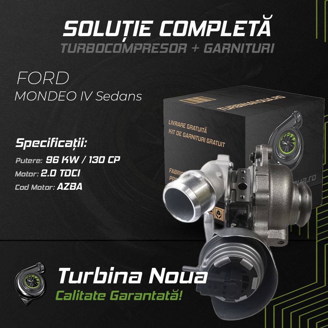 Turbina FORD MONDEO IV Sedans 2.0 TDCi 96 KW / 130 CP Noua - Image 2
