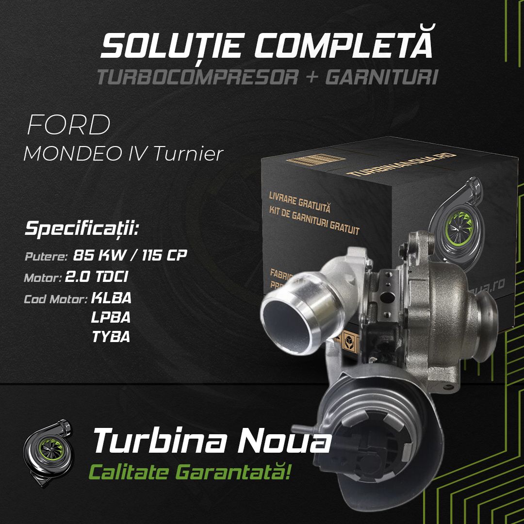 Turbina FORD MONDEO IV Turnier 2.0 TDCi 85 KW / 115 CP Noua - Image 2
