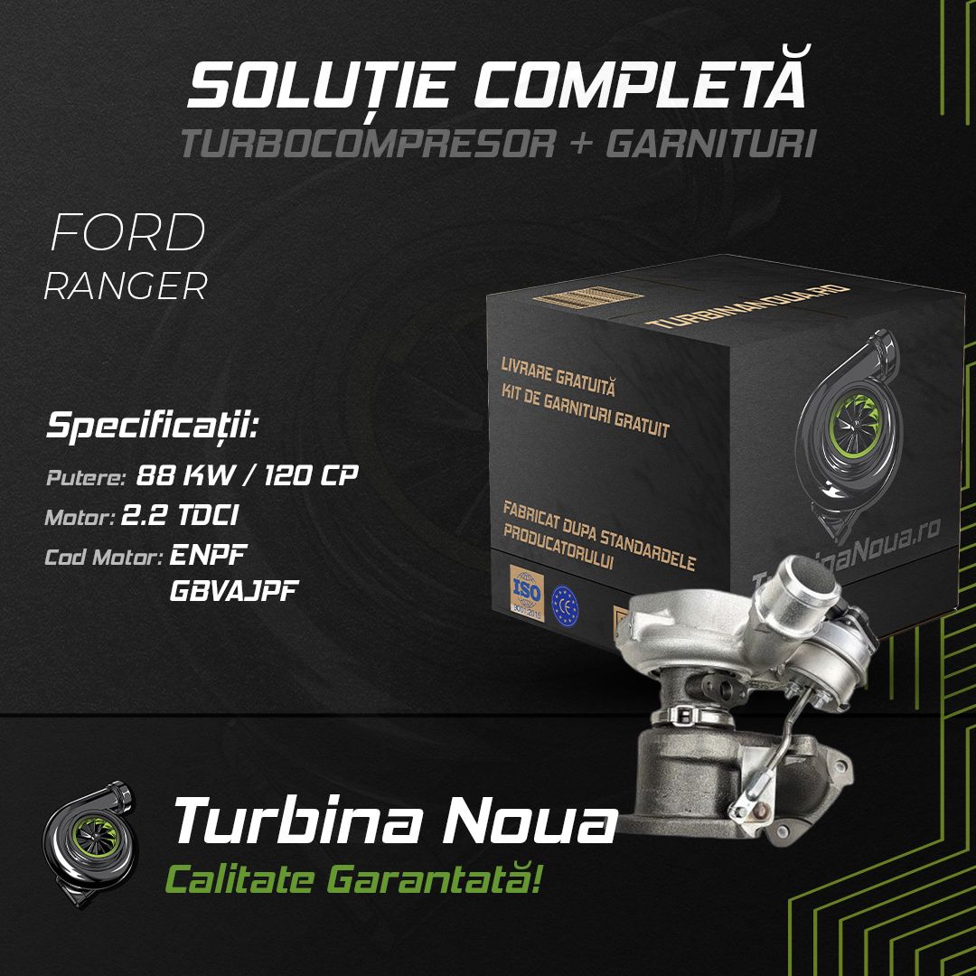 Turbina FORD RANGER 2.2 TDCi 88 KW / 120 CP Noua - Image 2