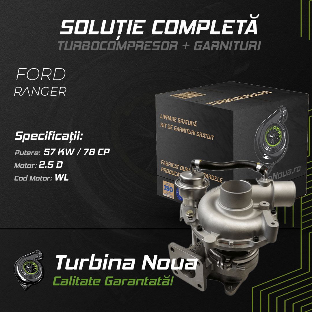 Turbina FORD RANGER 2.5 D 57 KW / 78 CP Noua - Image 2
