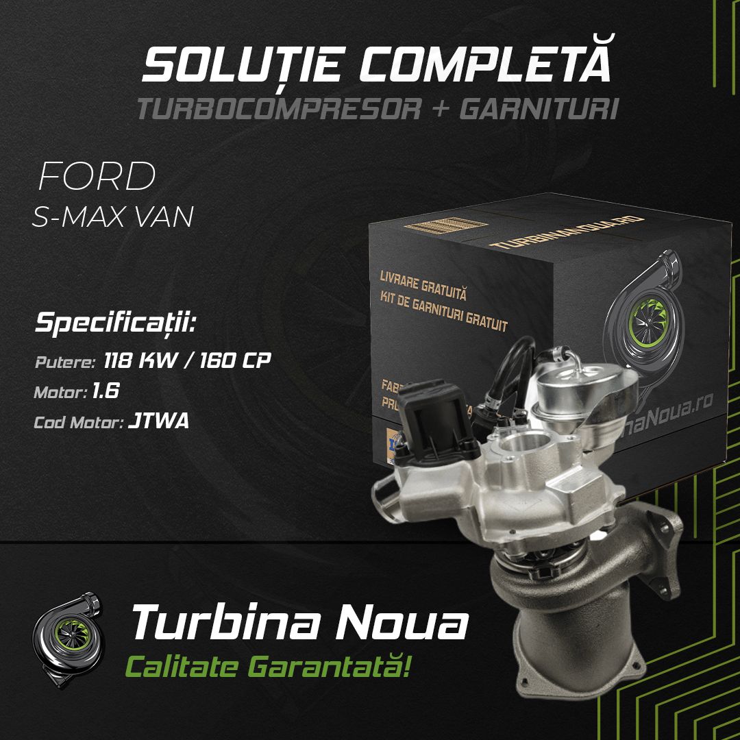 Turbina FORD S-MAX VAN 1.6 118 KW / 160 CP Noua - Image 2