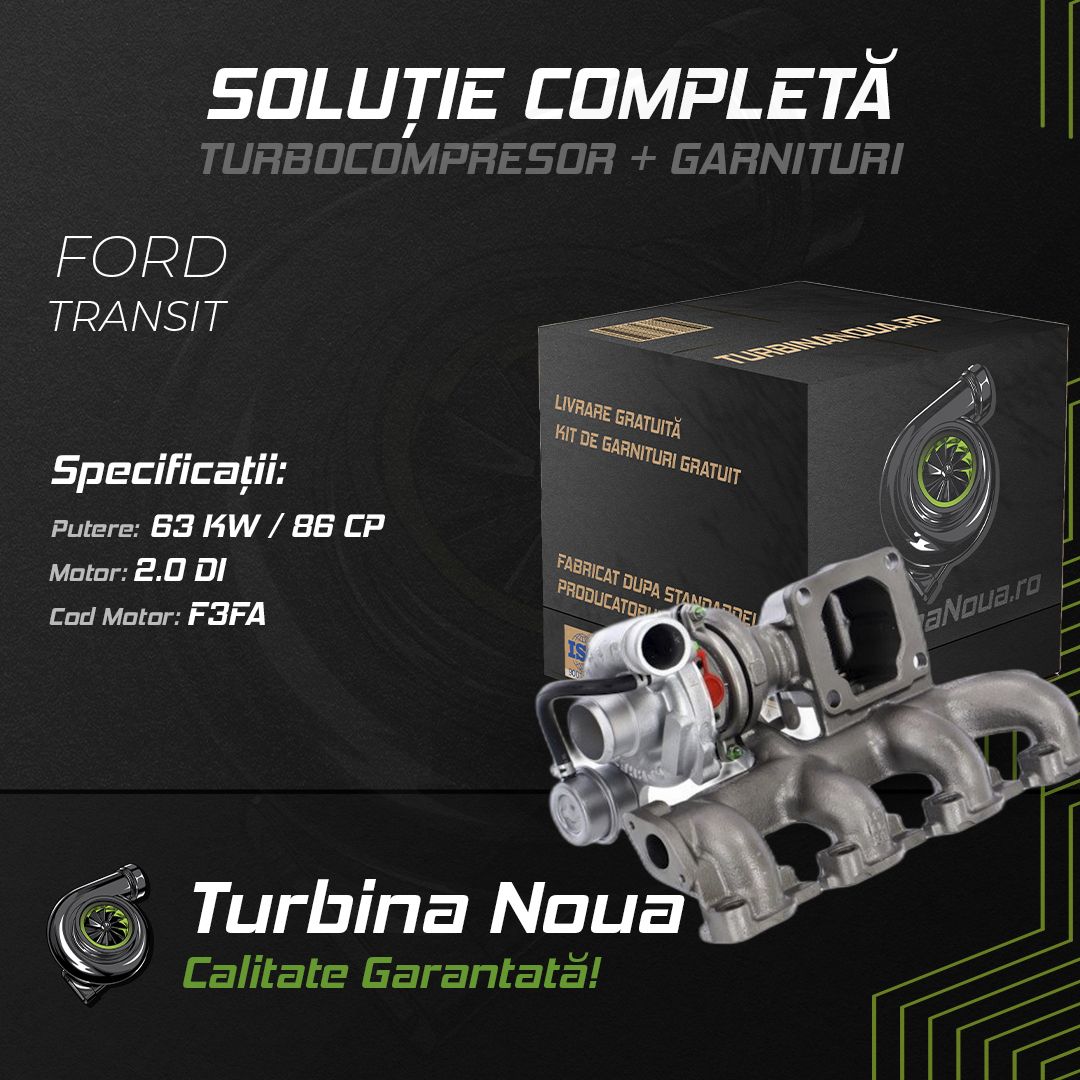 Turbina FORD TRANSIT 2.0 DI 63 KW / 86 CP Noua - Image 2