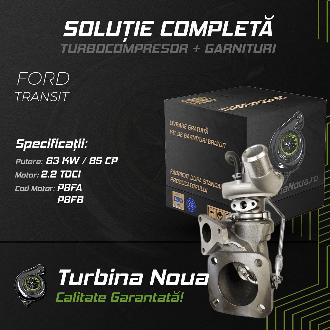 Turbina FORD TRANSIT 2.2 TDCi 63 KW / 85 CP Noua - Image 2