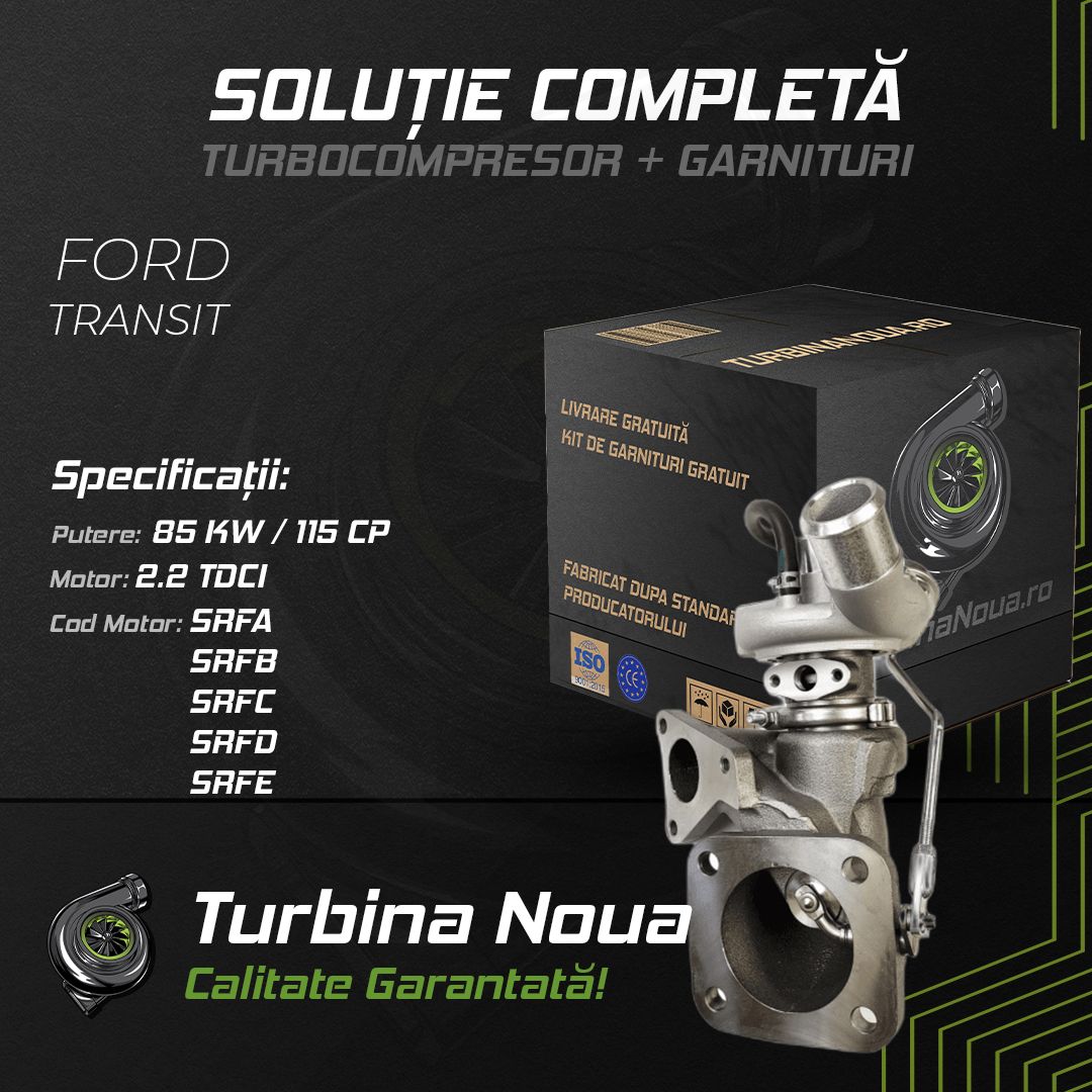 Turbina FORD TRANSIT 2.2 TDCi 85 KW / 115 CP Noua - Image 2