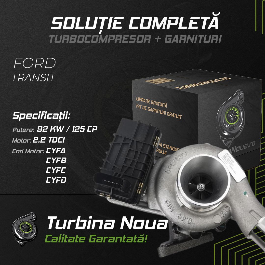 Turbina FORD TRANSIT 2.2 TDCi 92 KW / 125 CP Noua - Image 2