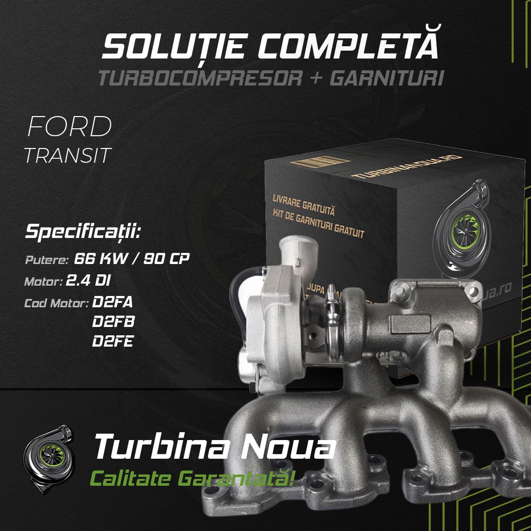 Turbina FORD TRANSIT 2.4 DI 66 KW / 90 CP Noua - Image 2