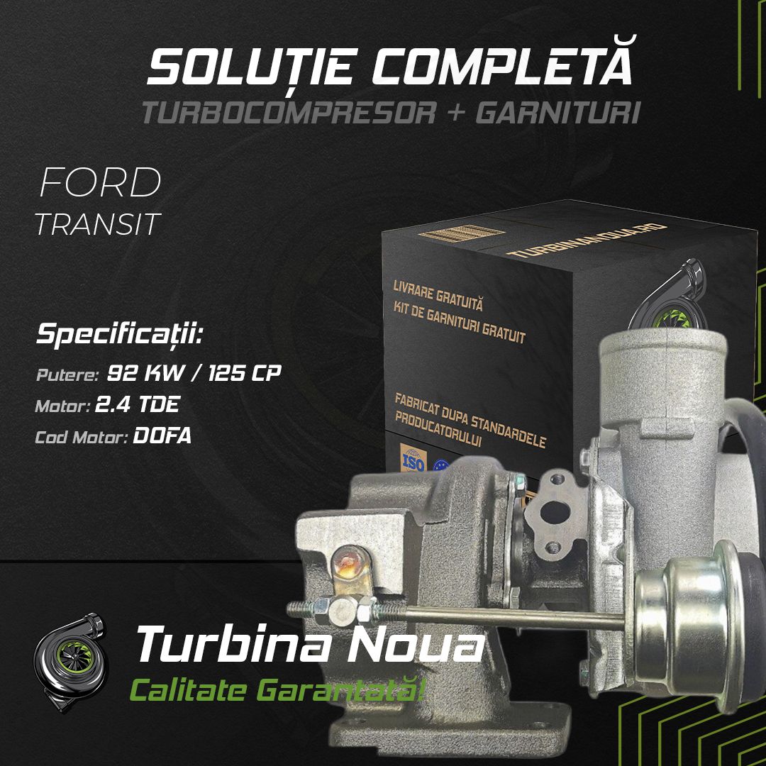 Turbina FORD TRANSIT 2.4 TDE 92 KW / 125 CP Noua - Image 2