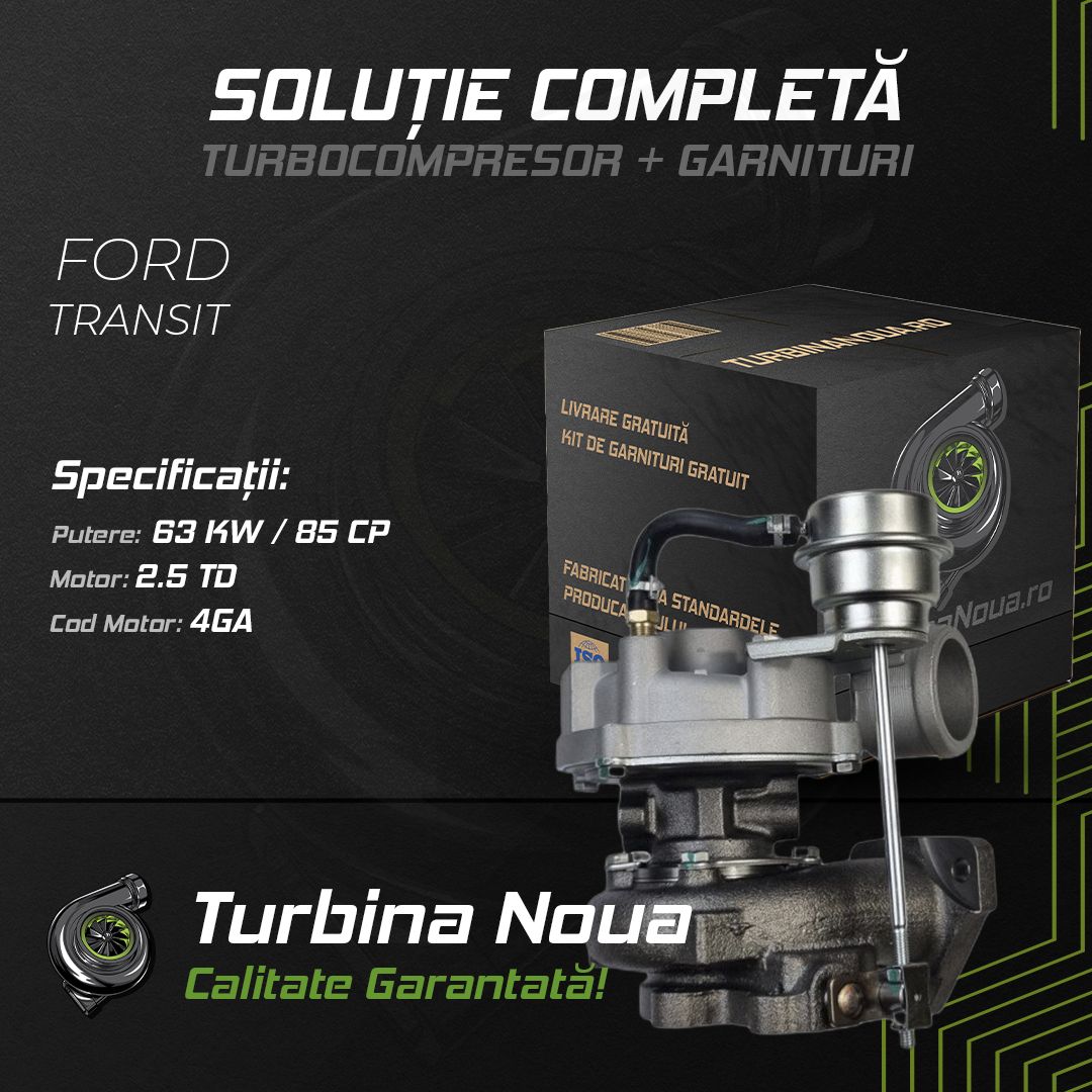 Turbina FORD TRANSIT 2.5 TD 63 KW / 85 CP Noua - Image 2