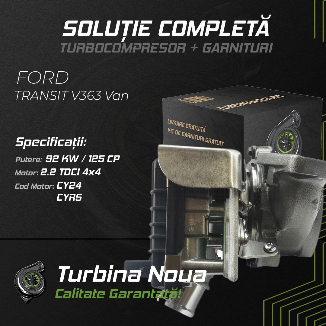 Turbina FORD TRANSIT V363 Van 2.2 TDCi 4x4 92 KW / 125 CP Noua - Image 2
