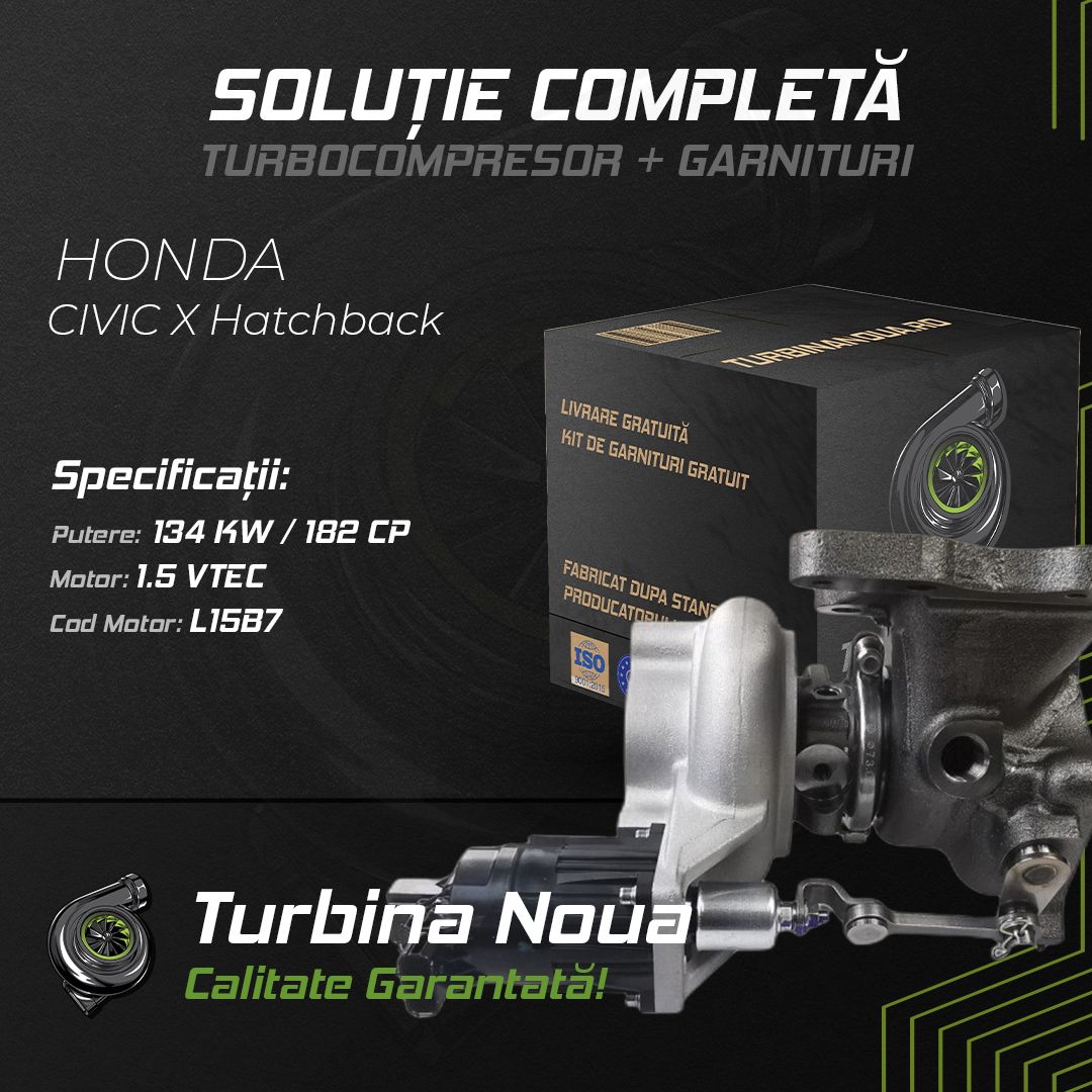 Turbina HONDA CIVIC X Hatchback 1.5 VTEC 134 KW / 182 CP Noua - Image 2