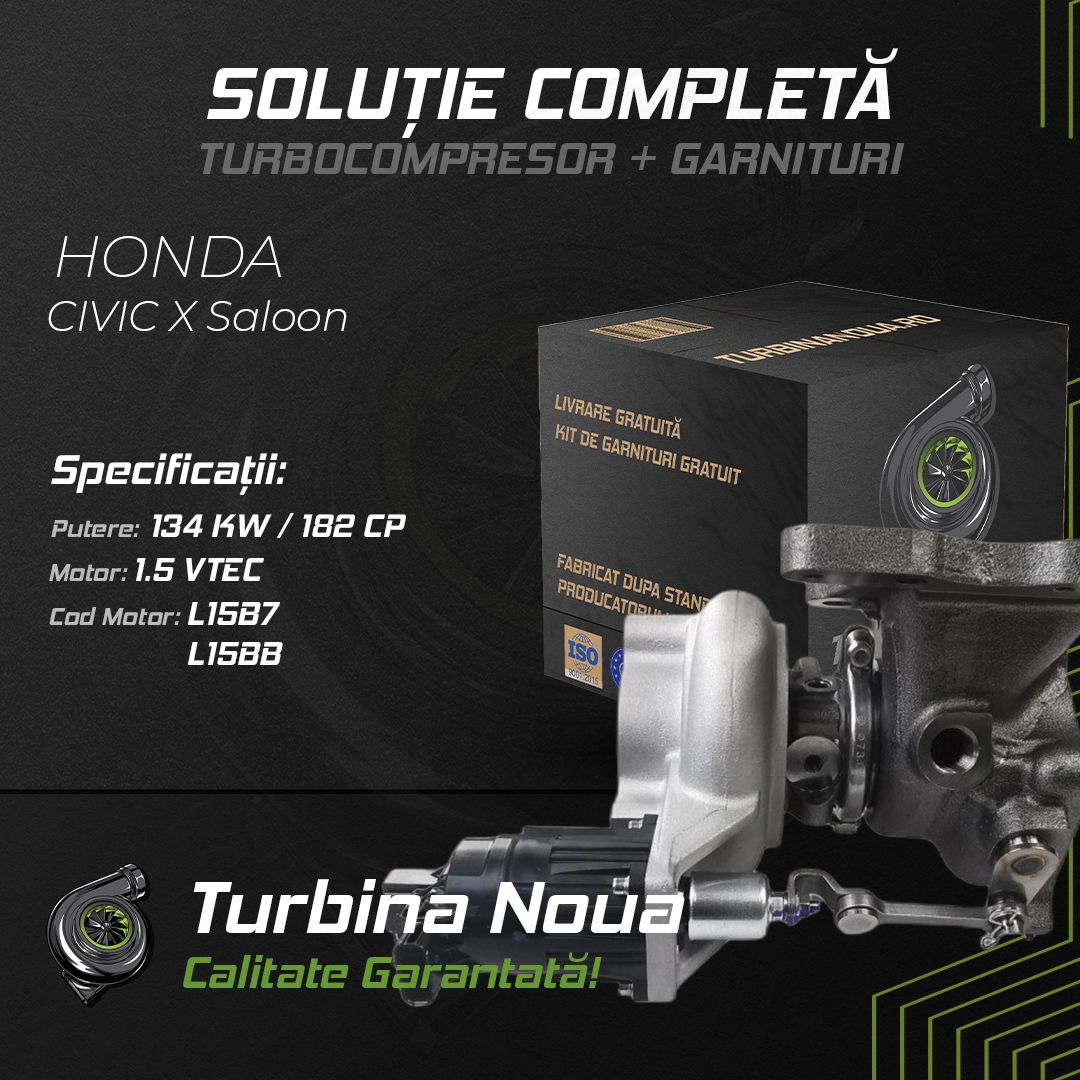 Turbina HONDA CIVIC X Saloon 1.5 VTEC 134 KW / 182 CP Noua - Image 2
