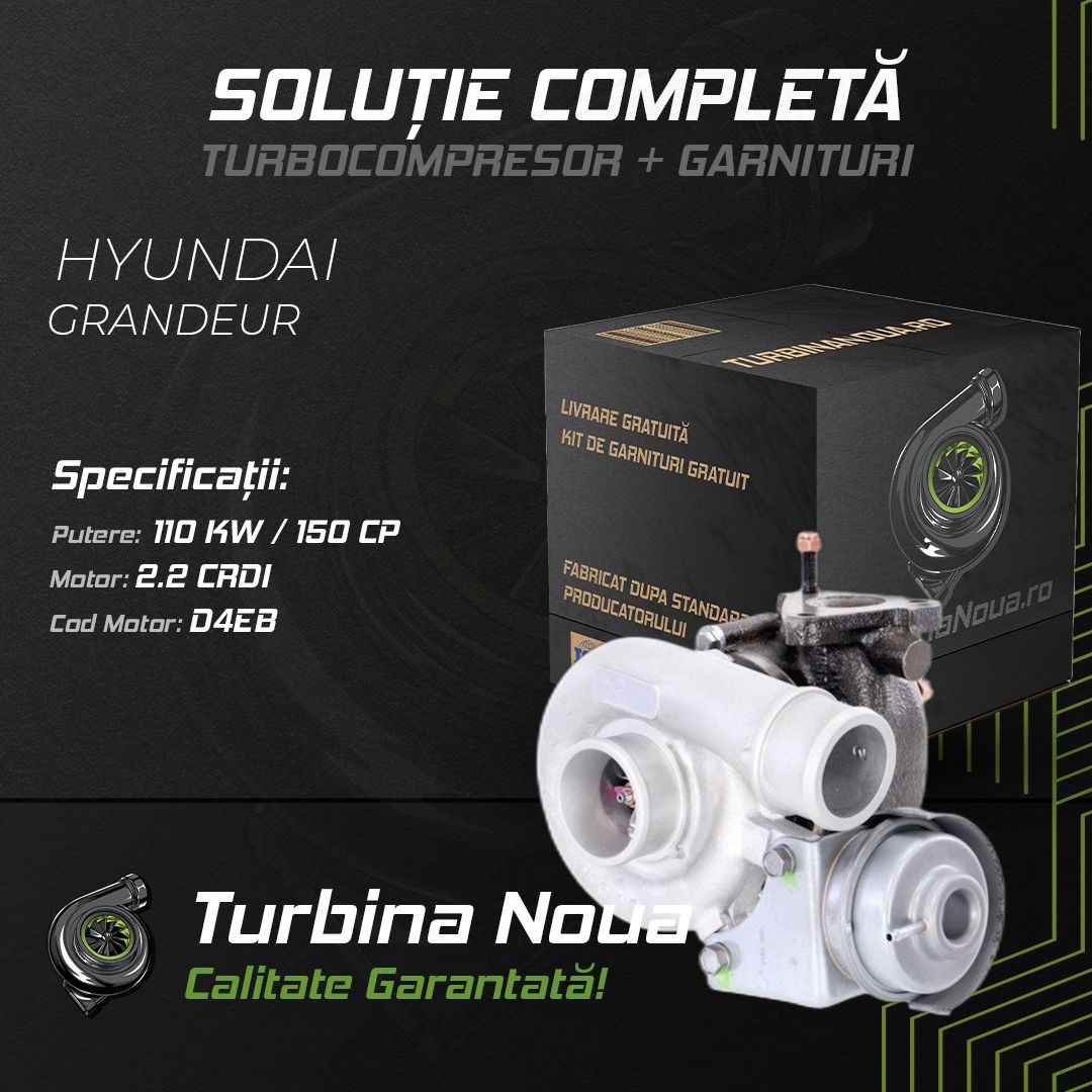 Turbina HYUNDAI GRANDEUR 2.2 CRDi 110 KW / 150 CP Noua - Image 2