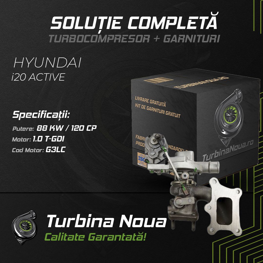 Turbina HYUNDAI i20 ACTIVE 1.0 T-GDI 88 KW / 120 CP Noua - Image 2