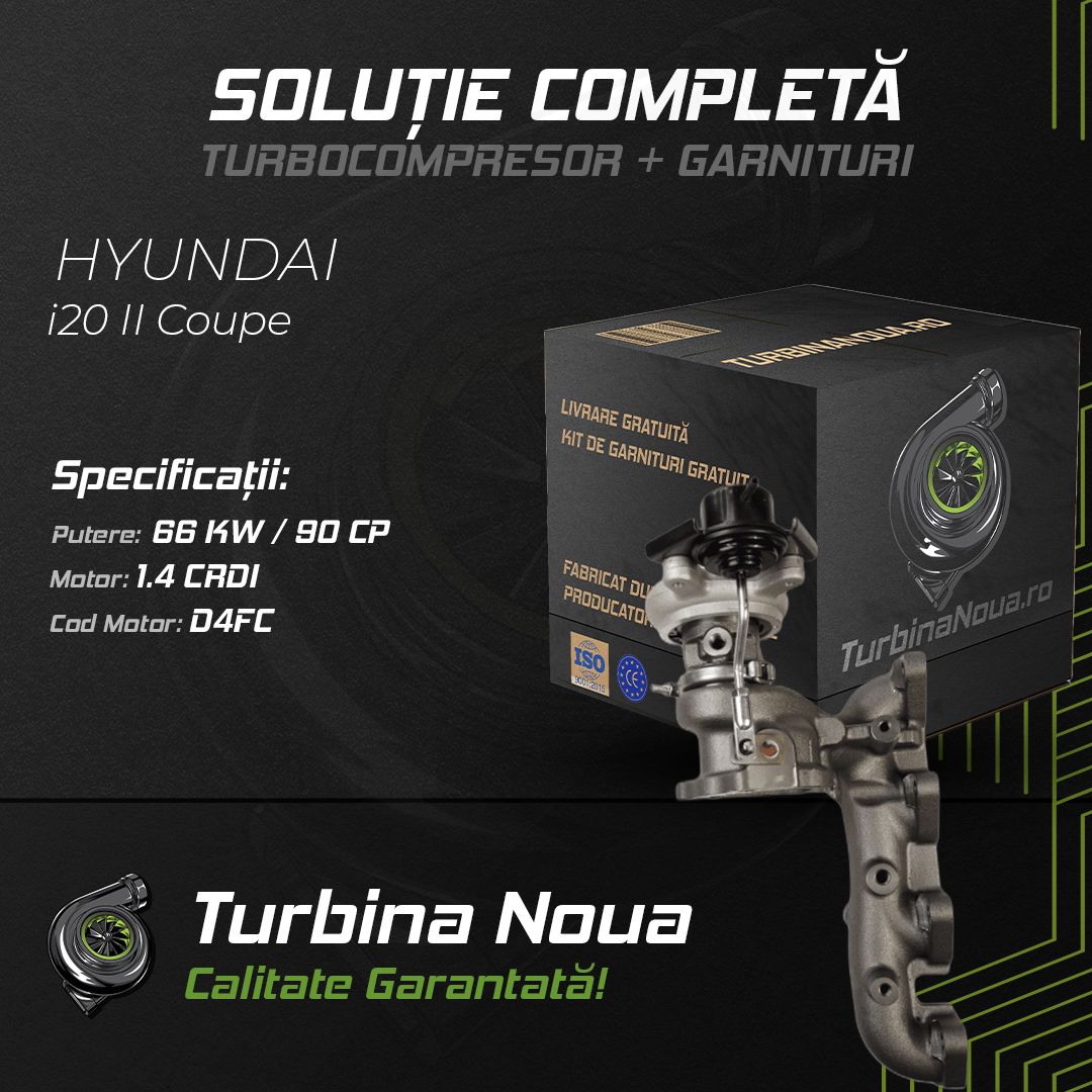Turbina HYUNDAI i20 II Coupe 1.4 CRDi 66 KW / 90 CP Noua - Image 2