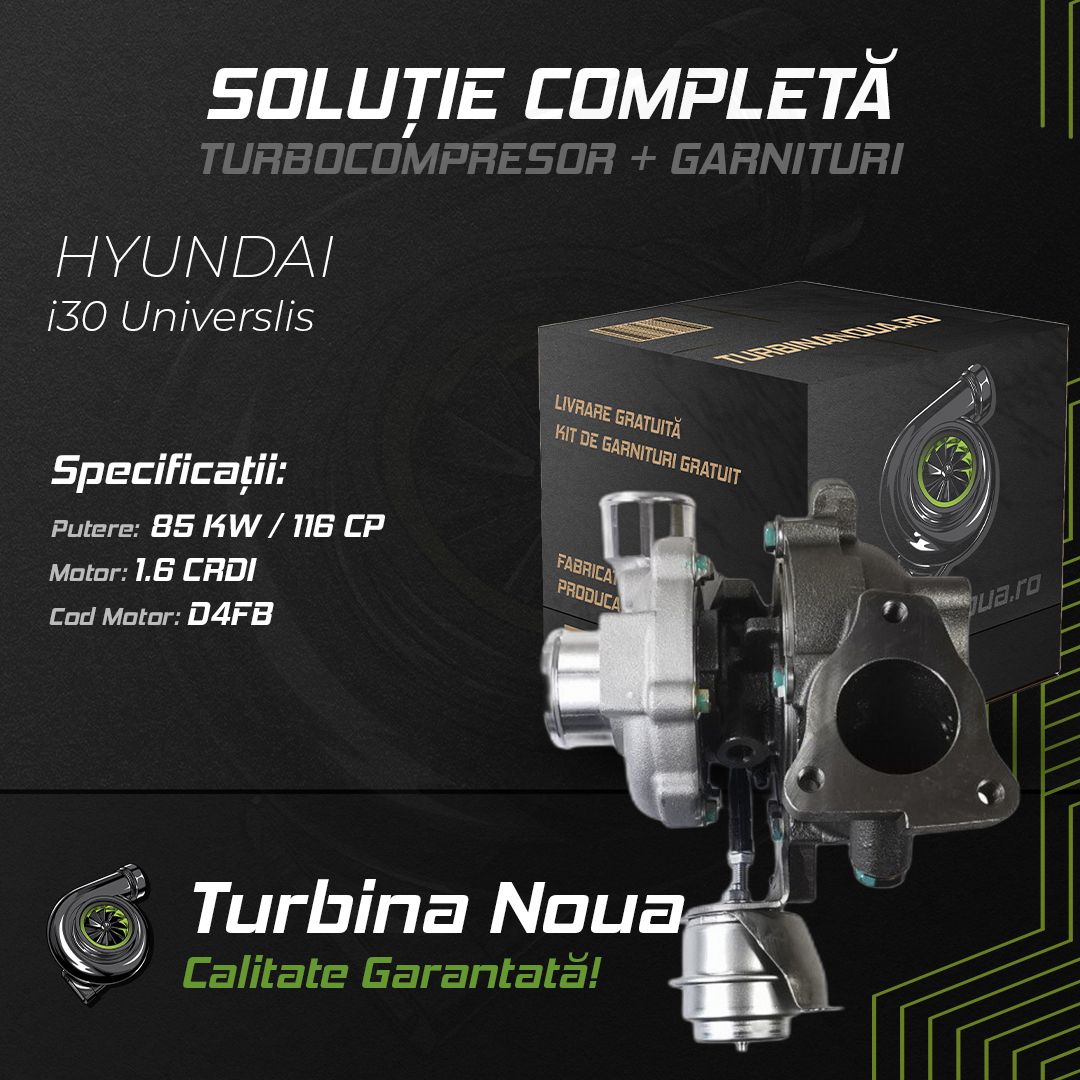 Turbina HYUNDAI i30 Universlis 1.6 CRDi 85 KW / 116 CP Noua - Image 2