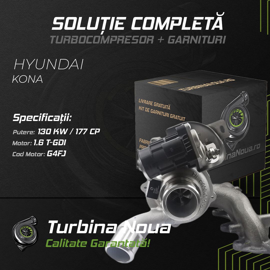 Turbina HYUNDAI KONA 1.6 T-GDi 130 KW / 177 CP Noua - Image 2