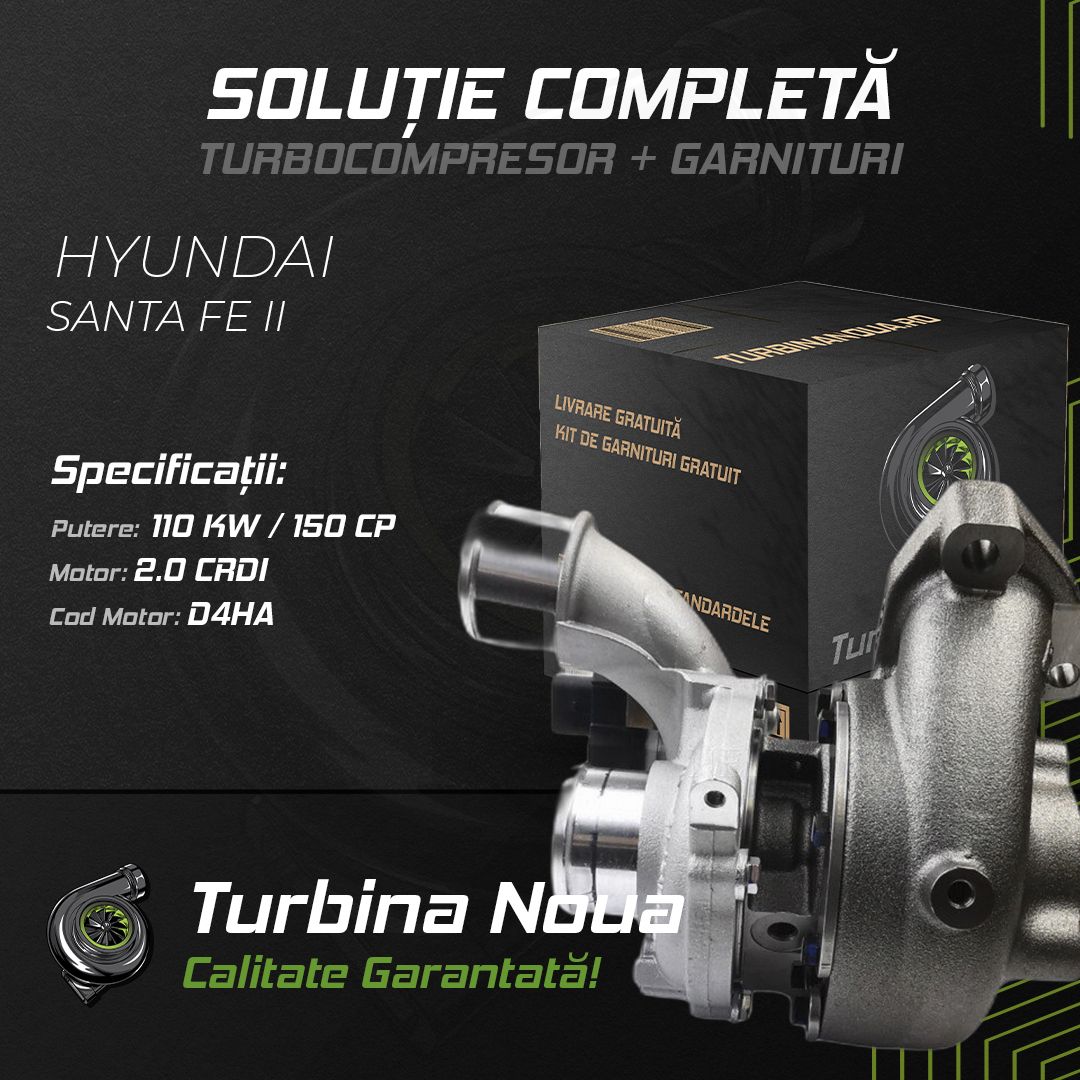 Turbina HYUNDAI SANTA FE II 2.0 CRDi 110 KW / 150 CP Noua - Image 2