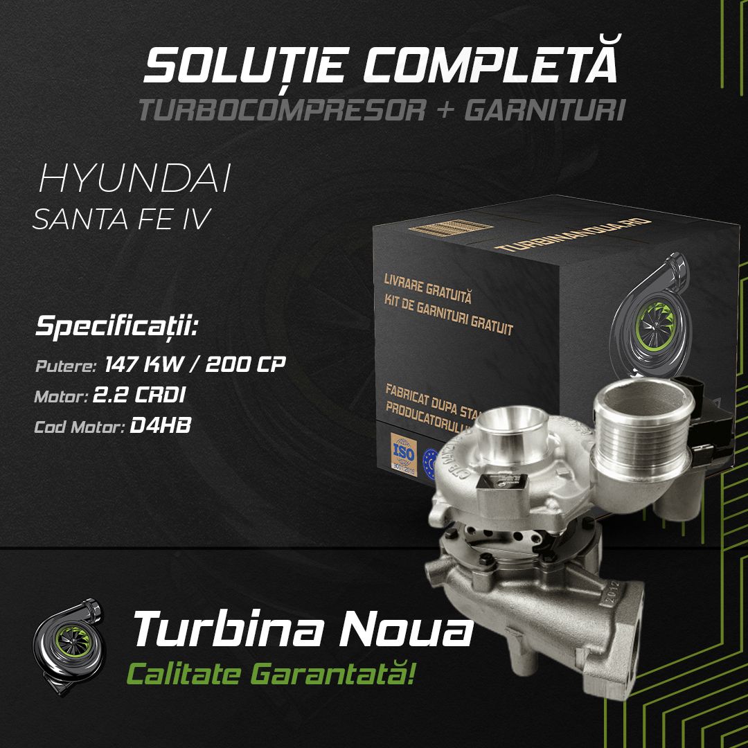 Turbina HYUNDAI SANTA FE IV 2.2 CRDi 147 KW / 200 CP Noua - Image 2
